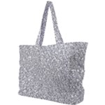 Silver Glitter Texture, Light Creative Background Simple Shoulder Bag