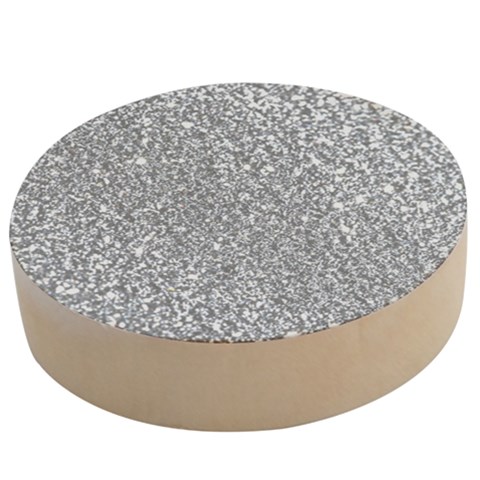 Silver Glitter Texture, Light Creative Background Wooden Bottle Opener (Round) from ArtsNow.com