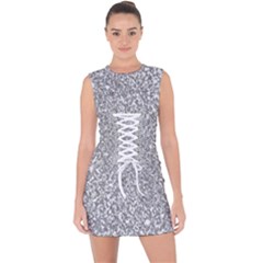 Lace Up Front Bodycon Dress 