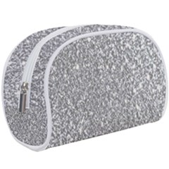 Silver Glitter Texture, Light Creative Background Make Up Case (Large) from ArtsNow.com