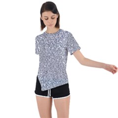 Asymmetrical Short Sleeve Sports T-Shirt 