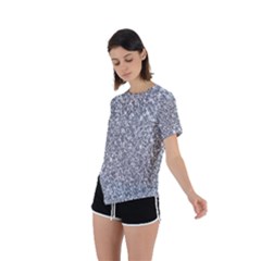 Asymmetrical Short Sleeve Sports T-Shirt 