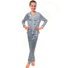 Kids  Satin Long Sleeve Pajamas Set 