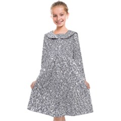 Silver Glitter Texture, Light Creative Background Kids  Midi Sailor Dress from ArtsNow.com