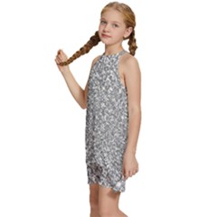 Kids  Halter Collar Waist Tie Chiffon Dress 