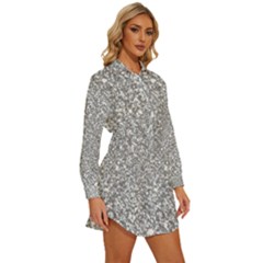 Womens Long Sleeve Shirt Dress 