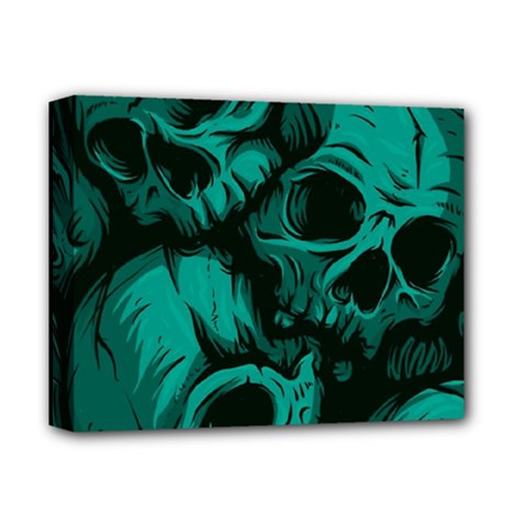 Skulls Deluxe Canvas 14  x 11  (Stretched) from ArtsNow.com