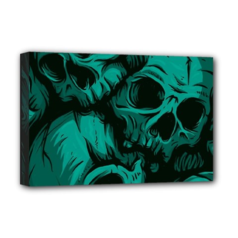 Skulls Deluxe Canvas 18  x 12  (Stretched) from ArtsNow.com