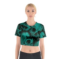 Skulls Cotton Crop Top from ArtsNow.com