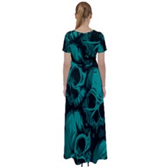 High Waist Short Sleeve Maxi Dress 