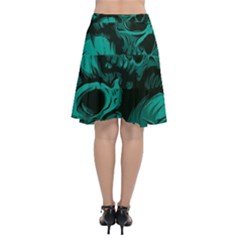 Chiffon Wrap Front Skirt 