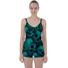 Tie Front Two Piece Tankini 