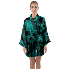 Long Sleeve Satin Kimono 