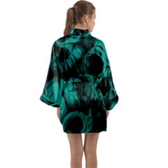 Long Sleeve Satin Kimono 