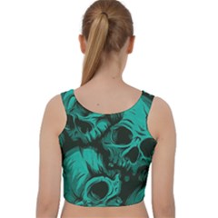 Velvet Racer Back Crop Top 