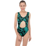 Skulls Center Cut Out Swimsuit