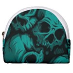 Skulls Horseshoe Style Canvas Pouch