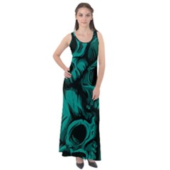 Sleeveless Velour Maxi Dress 