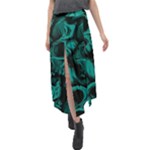 Skulls Velour Split Maxi Skirt