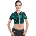 Skulls Short Sleeve Cropped Jacket