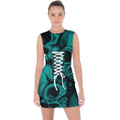 Lace Up Front Bodycon Dress 