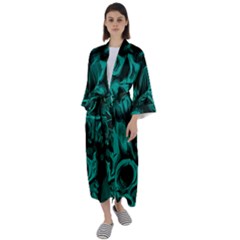 Maxi Satin Kimono 