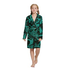 Skulls Kids  Long Sleeve Velvet Lounge Robe from ArtsNow.com