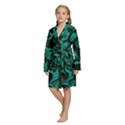 Kids  Long Sleeve Velvet Lounge Robe 