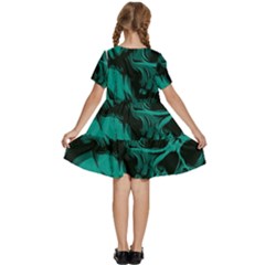 Kids  Short Sleeve Tiered Mini Dress 