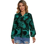 Skulls Women s Long Sleeve Button Up Shirt