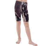 Snake Skin, Reptile Skin, Snake Skin Textures, Brown Snake Kids  Mid Length Swim Shorts