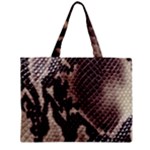 Snake Skin, Reptile Skin, Snake Skin Textures, Brown Snake Zipper Mini Tote Bag