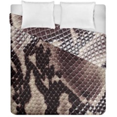 Snake Skin, Reptile Skin, Snake Skin Textures, Brown Snake Duvet Cover Double Side (California King Size) from ArtsNow.com