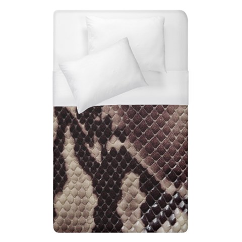 Snake Skin, Reptile Skin, Snake Skin Textures, Brown Snake Duvet Cover (Single Size) from ArtsNow.com