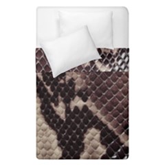 Snake Skin, Reptile Skin, Snake Skin Textures, Brown Snake Duvet Cover Double Side (Single Size) from ArtsNow.com