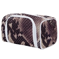 Snake Skin, Reptile Skin, Snake Skin Textures, Brown Snake Toiletries Pouch from ArtsNow.com