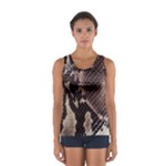 Snake Skin, Reptile Skin, Snake Skin Textures, Brown Snake Sport Tank Top 