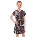 Snake Skin, Reptile Skin, Snake Skin Textures, Brown Snake Kids  Drop Waist Dress