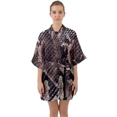 Half Sleeve Satin Kimono  