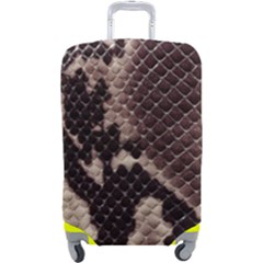 Snake Skin, Reptile Skin, Snake Skin Textures, Brown Snake Luggage Cover (Large) from ArtsNow.com