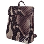 Snake Skin, Reptile Skin, Snake Skin Textures, Brown Snake Flap Top Backpack