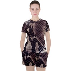 Women s Mesh T-Shirt and Shorts Set 