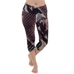 Lightweight Velour Capri Yoga Leggings 