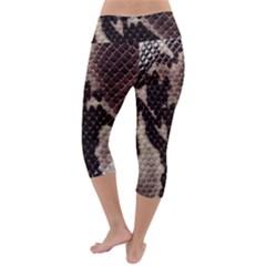 Lightweight Velour Capri Yoga Leggings 