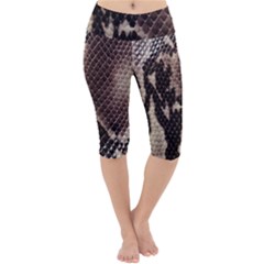 Lightweight Velour Cropped Yoga Leggings 