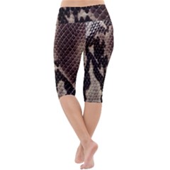 Lightweight Velour Cropped Yoga Leggings 