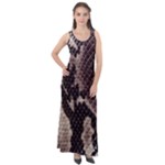 Snake Skin, Reptile Skin, Snake Skin Textures, Brown Snake Sleeveless Velour Maxi Dress