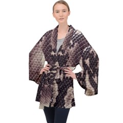 Long Sleeve Velvet Kimono  