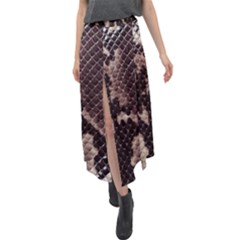 Velour Split Maxi Skirt 