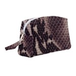 Snake Skin, Reptile Skin, Snake Skin Textures, Brown Snake Wristlet Pouch Bag (Medium)